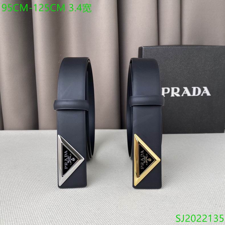 Prada Belt 34mmX95-125cm 7D04
